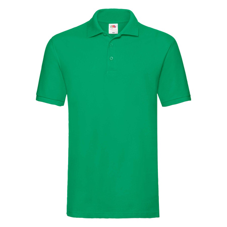 Koszulka Polo MĘSKA Fruit of The Loom PREMIUM POLO zieleń kelly