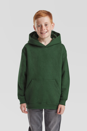 Bluza Kangurka DZIECIĘCA Fruit of The Loom HOODED SWEAT PREMIUM zielona butelkowa