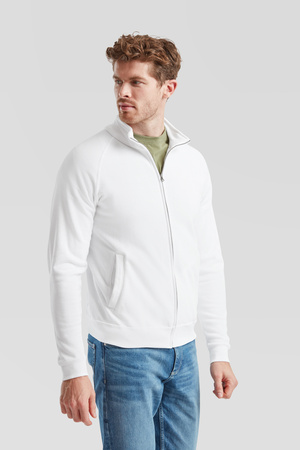 Bluza z suwakiem MĘSKA Fruit of The Loom CLASSIC SWEAT JACKET biała