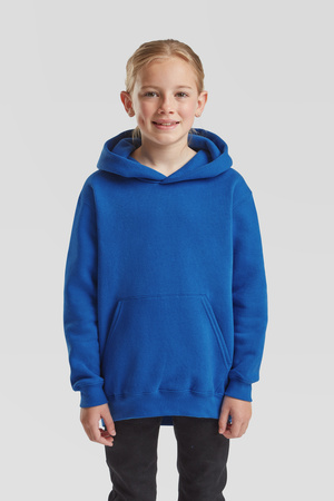 Bluza Kangurka DZIECIĘCA Fruit of The Loom HOODED SWEAT PREMIUM niebieska