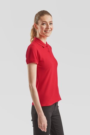 Koszulka Polo DAMSKA Fruit of The Loom LADIES PREMIUM POLO czerwona