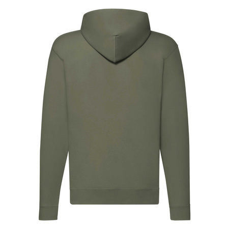 Bluza z kapturem i suwakiem  MĘSKA Fruit of The Loom CLASSIC HOODED Sweat Jacket oliwkowa