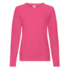 Bluza Klasyczna DAMSKA Fruit of The Loom LIGHTWEIGHT RAGLAN Sweat fuksja