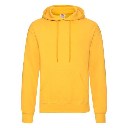 Bluza Kangurka MĘSKA Fruit of The Loom CLASSIC HOODED Sweat ciemny żółty