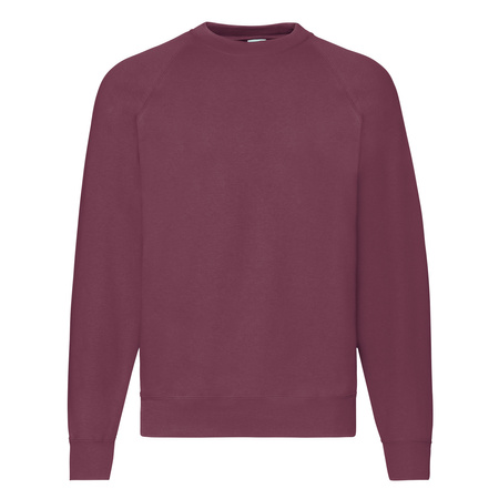 Bluza Klasyczna MĘSKA Fruit of The Loom CLASSIC RAGLAN Sweat burgundowa