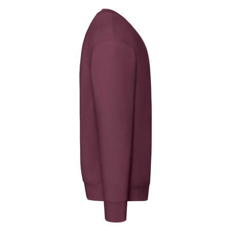 Bluza Klasyczna MĘSKA Fruit of The Loom PREMIUM SET-IN SWEAT burgundowa