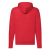 Bluza z kapturem i suwakiem  MĘSKA Fruit of The Loom CLASSIC HOODED Sweat Jacket czerwona