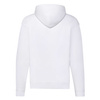 Bluza z kapturem i suwakiem  MĘSKA Fruit of The Loom CLASSIC HOODED Sweat Jacket biała