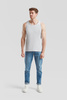 Koszulka Tank Top MĘSKA Fruit of The Loom VALUEWEIGHT ATHLETIC VEST szary melanż