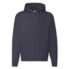 Bluza z kapturem i suwakiem  MĘSKA Fruit of The Loom PREMIUM HOODED Sweat Jacket ciemny granat