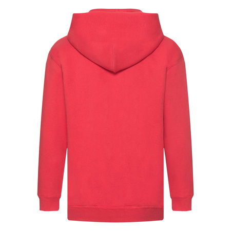 Bluza z kapturem i suwakiem  DZIECIĘCA Fruit of The Loom KIDS PREMIUM HOODED SWEAT JACKET czerwona