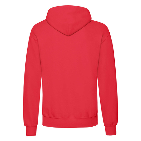 Bluza Kangurka MĘSKA Fruit of The Loom CLASSIC HOODED Sweat czerwona