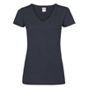 Koszulka Serek DAMSKA Fruit of The Loom VALUEWEIGHT V-Neck ciemny granat