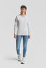 Bluza Klasyczna DAMSKA Fruit of The Loom LIGHTWEIGHT RAGLAN Sweat szary melanż