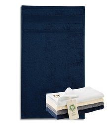 Mały ręcznik UNISEX Malfini ORGANIC (GOTS) granatowy