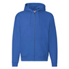 Bluza z kapturem i suwakiem  MĘSKA Fruit of The Loom PREMIUM HOODED Sweat Jacket niebieska