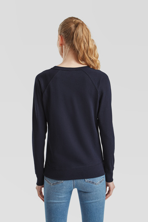 Bluza Klasyczna DAMSKA Fruit of The Loom LIGHTWEIGHT RAGLAN Sweat granatowa