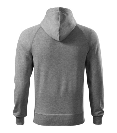 Bluza z kapturem i suwakiem MĘSKA Malfini VOYAGE szary melanż