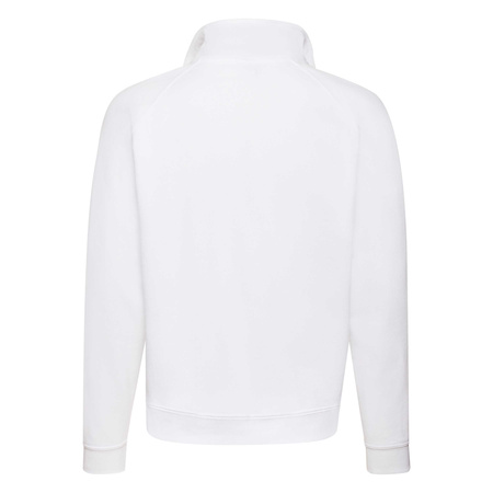 Bluza z krótkim suwakiem MĘSKA Fruit of The Loom CLASSIC ZIP NECK SWEAT biała