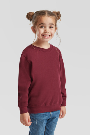 Bluza Klasyczna DZIECIĘCA Fruit of The Loom CLASSIC SET-IN SWEAT burgundowa