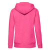 Bluza z kapturem i suwakiem  DAMSKA Fruit of The Loom PREMIUM HOODED Sweat Jacket fuksja