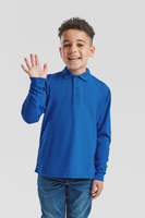 Koszulka Polo DZIECIĘCA Fruit of The Loom KIDS 65/35 LONG SLEEVE POLO niebieska