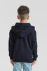 Bluza z kapturem i suwakiem  DZIECIĘCA Fruit of The Loom CLASSIC HOODED Sweat Jacket ciemny granat