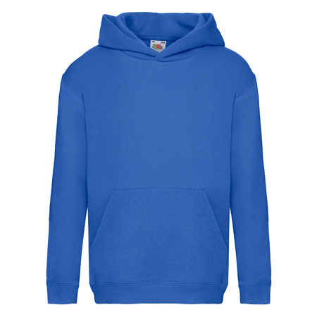 Bluza Kangurka DZIECIĘCA Fruit of The Loom HOODED SWEAT PREMIUM niebieska