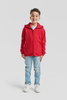 Bluza z kapturem i suwakiem  DZIECIĘCA Fruit of The Loom KIDS PREMIUM HOODED SWEAT JACKET czerwona