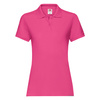 Koszulka Polo DAMSKA Fruit of The Loom LADIES PREMIUM POLO fuksja