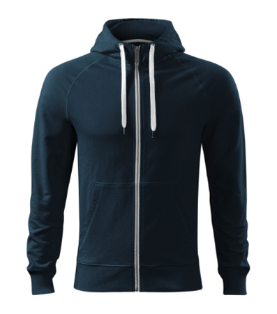 Bluza z kapturem i suwakiem  MĘSKA Malfini VOYAGE granatowa