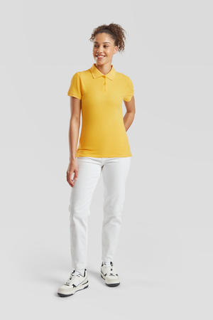 Koszulka Polo DAMSKA Fruit of The Loom LADIES PREMIUM POLO ciemny żółty