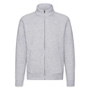 Bluza z suwakiem MĘSKA Fruit of The Loom PREMIUM SWEAT JACKET szary melanż