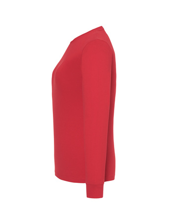 DAMSKA koszulka,  z długim rękawem, gładka, ciepła, PREMIUM, JHK, TSRLPRM LS, czerwona