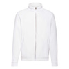 Bluza z suwakiem MĘSKA Fruit of The Loom CLASSIC SWEAT JACKET biała
