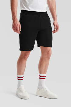 Spodenki dresowe MĘSKIE Fruit of The Loom LIGHTWEIGHT SHORTS czarne