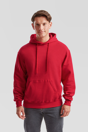 Bluza Kangurka MĘSKA Fruit of The Loom CLASSIC HOODED Sweat czerwona