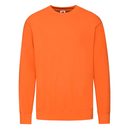 Bluza Klasyczna MĘSKA Fruit of The Loom LIGHTWEIGHT SET-IN SWEAT pomarańczowa