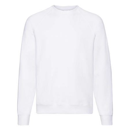 Bluza Klasyczna MĘSKA Fruit of The Loom CLASSIC RAGLAN Sweat biała