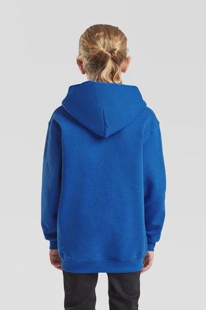 Bluza Kangurka DZIECIĘCA Fruit of The Loom HOODED SWEAT PREMIUM niebieska