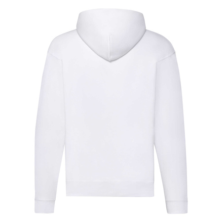 Bluza z kapturem i suwakiem  MĘSKA Fruit of The Loom CLASSIC HOODED Sweat Jacket biała