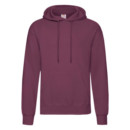 Bluza Kangurka MĘSKA Fruit of The Loom CLASSIC HOODED Sweat burgundowa