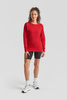 Bluza Klasyczna DAMSKA Fruit of The Loom LIGHTWEIGHT RAGLAN Sweat czerwona