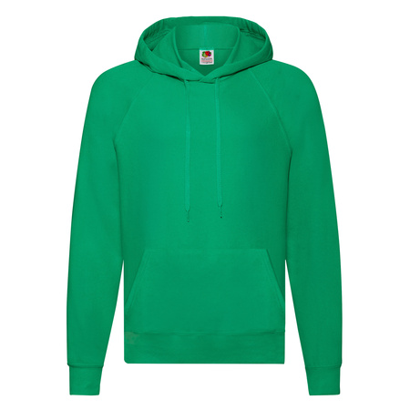 Bluza Kangurka MĘSKA Fruit of The Loom LIGHTWEIGHT HOODED Sweat  zieleń kelly