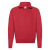 Bluza z krótkim suwakiem MĘSKA Fruit of The Loom CLASSIC ZIP NECK SWEAT czerwona