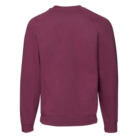 Bluza Klasyczna MĘSKA Fruit of The Loom CLASSIC RAGLAN Sweat burgundowa