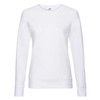 Bluza Klasyczna DAMSKA Fruit of The Loom LIGHTWEIGHT RAGLAN Sweat biała