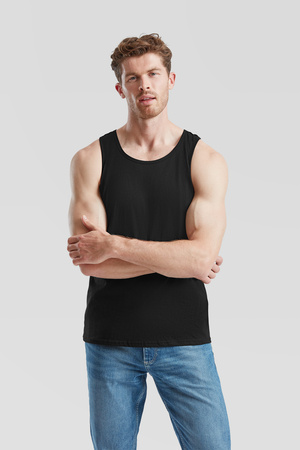 Koszulka Tank Top MĘSKA Fruit of The Loom VALUEWEIGHT ATHLETIC VEST czarna