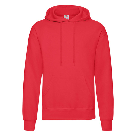 Bluza Kangurka MĘSKA Fruit of The Loom CLASSIC HOODED Sweat czerwona