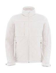 MĘSKA kurtka BC 340g HOODED SOFTSHELL white